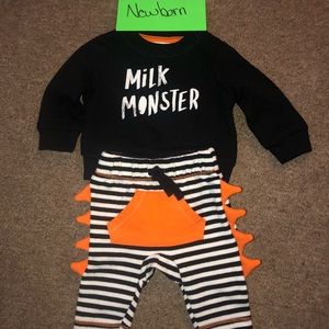 Halloween themed Milk monster outfit!